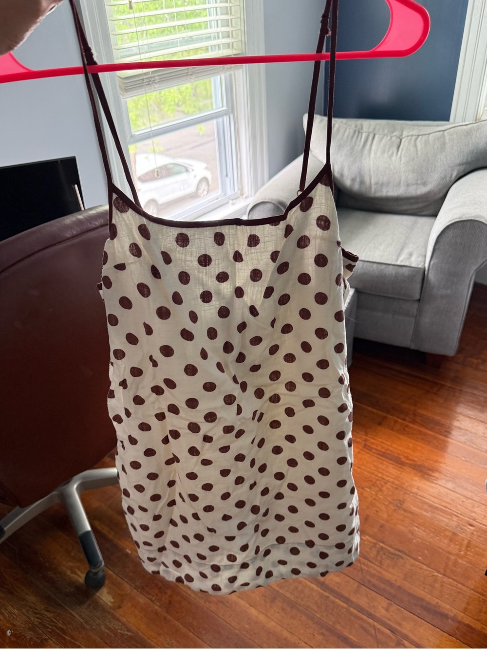Free People Polka Dot Shift Mini Dress